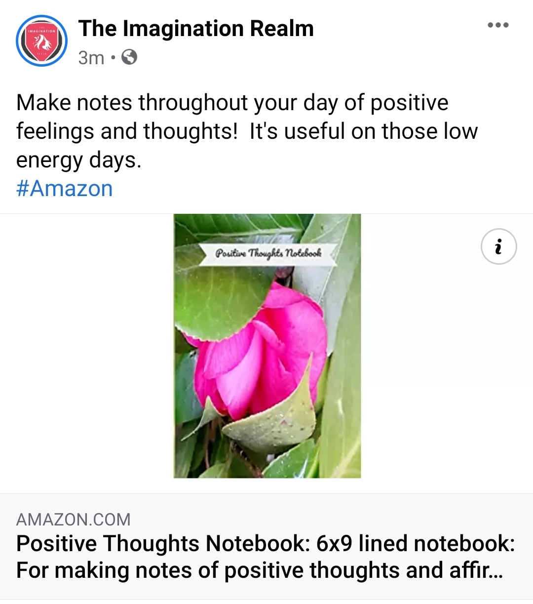 Positive Thoughts Notebook